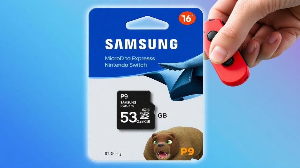 Switch 2玩家必看！三星512GB高速存储卡史低价仅79美元